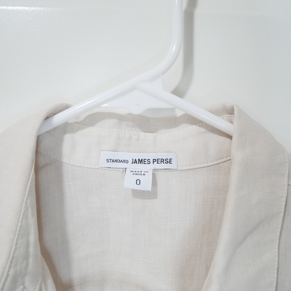 JAMES PERSE linen button down shirt dress Ceramic size 0 - Picture 4 of 5